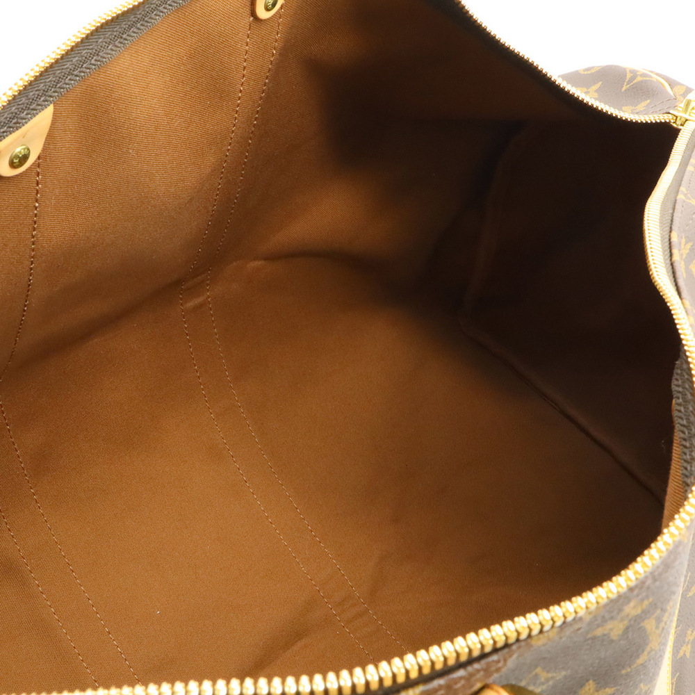 LOUIS VUITTON Authentic Brown Monogram Keepall 55 Boston Bag - Picture 6 of 10